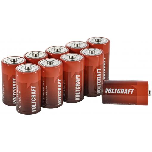 VOLTCRAFT Industrial LR14 baterie malé mono C alkalicko-manganová 8000 mAh 1.5 V 10 ks