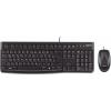 Logitech MK120 USB sada klávesnice a myše odolné proti stříkající vodě US anglická, QWERTY černá