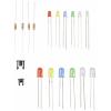 TRU COMPONENTS LED s vývody červená, žlutá, modrá, žlutozelená, teplá bílá, studená bílá kulatý 3 mm, 5 mm 55 mcd, 330 mcd, 420 mcd, 2500 mcd, 14400 mcd 30 °