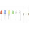 TRU COMPONENTS sada LED červená, žlutá, zelená, modrá, teplá bílá, studená bílá kulatý 5 mm 150 mcd, 400 mcd, 600 mcd, 800 mcd, 20000 mcd 20 mA 2 V, 3 V