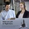 EKSA H5 Headset otevřená (On Ear) Bluetooth® černá Redukce šumu mikrofonu, Potlačení hluku headset, se základní stanicí Bluetooth® , vč. nabíjecí a dokovací