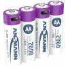 Ansmann USB-C® akumulátor, Li-Ion, 2000 mAh, 1.5 V, 4 ks