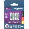 Ansmann USB-C® akumulátor, Li-Ion, 2000 mAh, 1.5 V, 4 ks