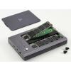 Renkforce RF-ENC-450 USB-C® M.2 PCIe NVMe 2 porty dokovací stanice pro pevný disk s funkcí klonování
