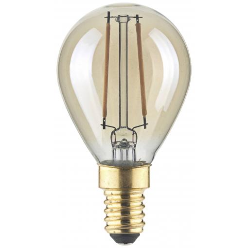 LightMe LM85054 LED E14 kapkový tvar 4.5 W jantar (Ø x d) 45 mm x 80 mm 1 ks