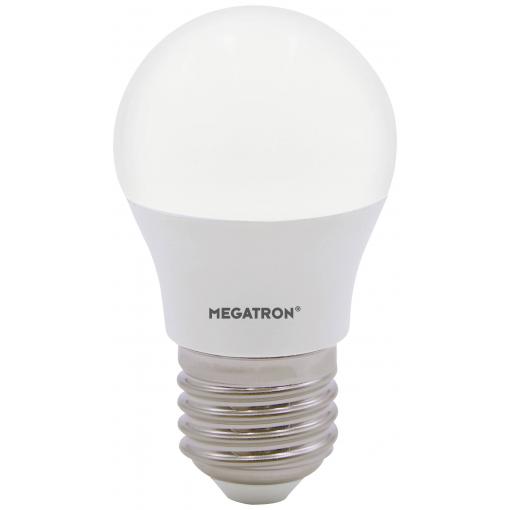 Megatron MT65003 LED Energetická třída (EEK2021) F (A - G) E27 kapkový tvar 5.5 W teplá bílá (Ø x d) 45 mm x 78 mm 1 ks