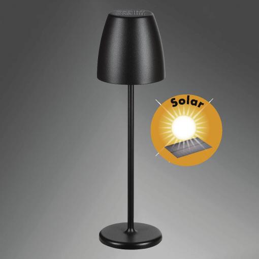 Megatron TAVOLA Solar MT68059 akumulátorová stolní lampa LED 2 W černá