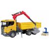 bruder Scania Stavební nákladní vůz Super 560R s jeřábem a 2 paletami hotový model Model užitkového vozidla