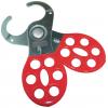 Kasp K20038D Zabezpečovací petlice 90 mm červená