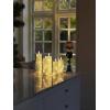 Konstsmide 1845-190 LED svíčka z vosku sada 5 ks teplá bílá teplá bílá (Ø x v) 55 mm x 200 mm časoměřič, se spínačem