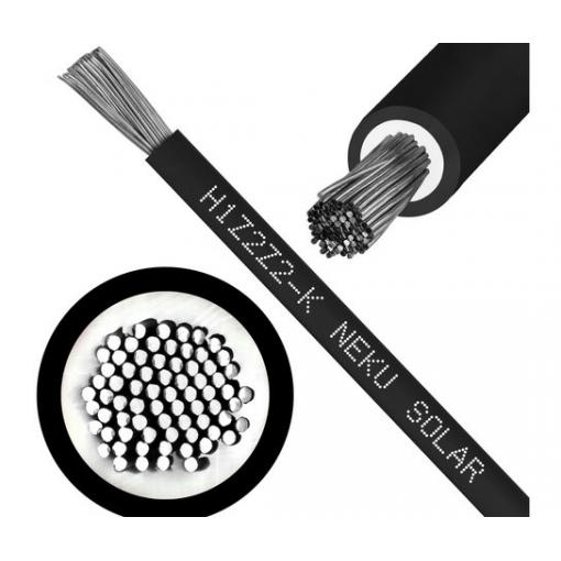 Solární kabel H1Z2Z2-K 10mm2 černý  K1182435 cena za balení 100 ks