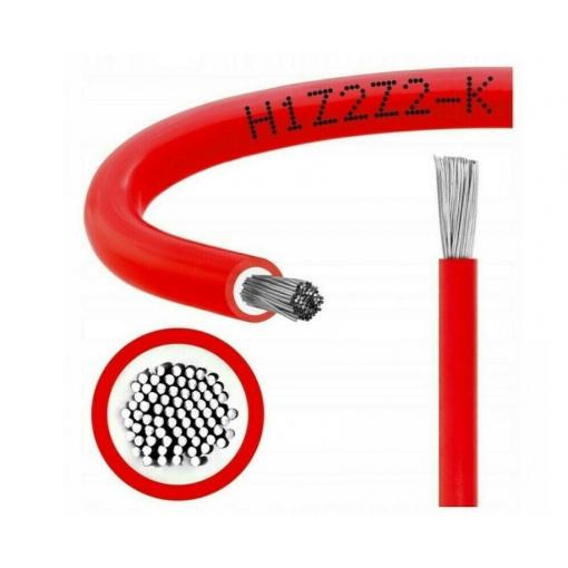 Solární kabel H1Z2Z2-K 10mm2 červený  K1182436 cena za balení 100 ks