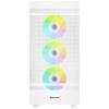 Sharkoon Rebel C50 RGB ATX Full Tower PC skříň bílá 4 předinstalované LED ventilátory