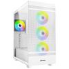 Sharkoon Rebel C50 RGB ATX Full Tower PC skříň bílá 4 předinstalované LED ventilátory