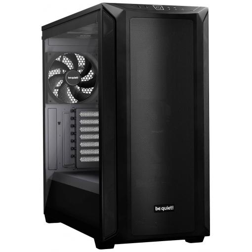 BeQuiet Shadow Base 800 Black midi tower PC skříň černá instalace pevného disku bez nářadí, integrované osvětlení, prachový filtr