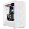 BeQuiet Shadow Base 800 FX White midi tower PC skříň bílá integrované osvětlení, boční okno, instalace pevného disku bez nářadí, 4 předinstalované LED