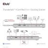 club3D Dokovací stanice pro notebook Thunderbolt™ 4 CSV-1581