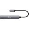 Equip 128963 USB Hub 4 porty USB-A USB 3.2 Gen1 5 GBit/s s konektorem USB C černá, stříbrná 128963