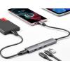 Equip 128963 USB Hub 4 porty USB-A USB 3.2 Gen1 5 GBit/s s konektorem USB C černá, stříbrná 128963
