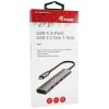 Equip 128963 USB Hub 4 porty USB-A USB 3.2 Gen1 5 GBit/s s konektorem USB C černá, stříbrná 128963