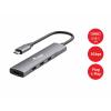 Equip 128963 USB Hub 4 porty USB-A USB 3.2 Gen1 5 GBit/s s konektorem USB C černá, stříbrná 128963