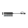 Manhattan 180863 USB Hub 4 porty USB-A USB 3.0 5 GBit/s černá 180863