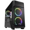 Sharkoon Sharkoon V1000 RGB - microATX - Seitenteil mit Fenster (gehärtetes Glas) micro tower PC skříň černá