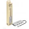 club3D CSV-1547 USB Hub 4 porty USB-A USB 3.1 Gen2 10 GBit/s s konektorem USB C černá, stříbrná CSV-1547