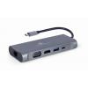 Gembird USB-C® dokovací stanice A-CM-COMBO7-01 Vhodné pro značky (dokovací stanice pro notebook): univerzální