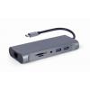 Gembird USB-C® dokovací stanice A-CM-COMBO7-01 Vhodné pro značky (dokovací stanice pro notebook): univerzální