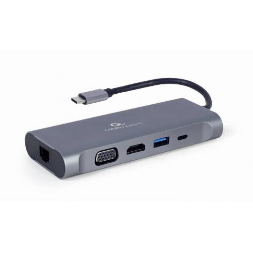 Gembird USB-C® dokovací stanice A-CM-COMBO7-01 Vhodné pro značky (dokovací stanice pro notebook): univerzální