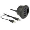 Delock 62868 USB Hub 4 porty USB-A USB 3.1 Gen1 5 GBit/s černá 62868
