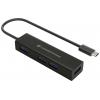 Conceptronic HUBBIES07B USB Hub 4 porty USB-A USB 3.1 Gen1 5 GBit/s s konektorem USB C černá HUBBIES07B
