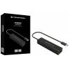 Conceptronic HUBBIES07B USB Hub 4 porty USB-A USB 3.1 Gen1 5 GBit/s s konektorem USB C černá HUBBIES07B