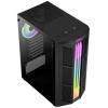 AeroCool Prime-G-BK-v2 midi tower PC skříň černá boční okno