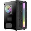 AeroCool Prime-G-BK-v2 midi tower PC skříň černá boční okno