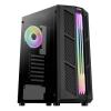 AeroCool Prime-G-BK-v2 midi tower PC skříň černá boční okno