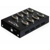 Delock 61860 USB Hub 8 portů sériové (9pólové) USB 2.0 480 MBit/s černá Delock USB 2.0 to 8 x Serial Adapter - Serieller Adapter