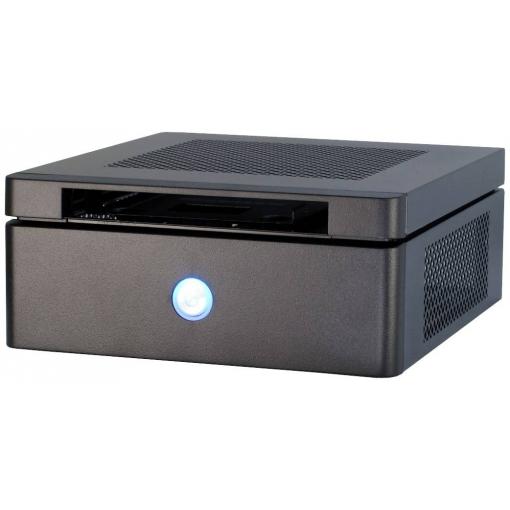 Inter-Tech ITX-603 mini tower PC skříň černá s větracími drážkami