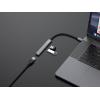 Equip 128961 USB Hub 4 porty USB-A USB 3.1 Gen1 5 GBit/s s konektorem USB C černá, šedá 128961