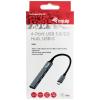 Equip 128961 USB Hub 4 porty USB-A USB 3.1 Gen1 5 GBit/s s konektorem USB C černá, šedá 128961