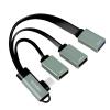 LogiLink UA0361 USB Hub 3 porty USB-A USB 3.1 Gen1 5 GBit/s s konektorem USB C stříbrná UA0361