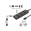 Equip 128957 USB Hub 7 portů USB-A USB 2.0 480 MBit/s černá 128957