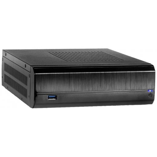 Inter-Tech JX-500 mini tower PC skříň černá s větracími drážkami