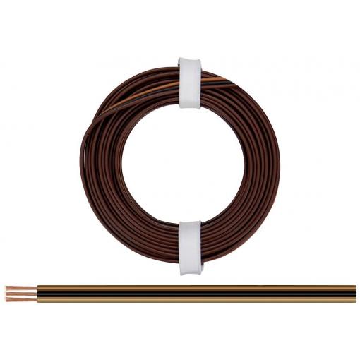 Donau Elektronik 325-818 lanko/ licna 3 x 0.25 mm² + 3 x 0.25 mm² tmavě hnědá , černá, světle hnědá 5 m