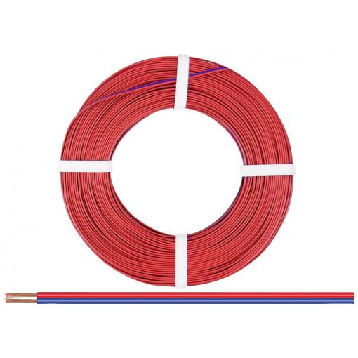 Donau Elektronik 250-02-25 lanko/ licna 2 x 0.50 mm² červená, modrá 25 m