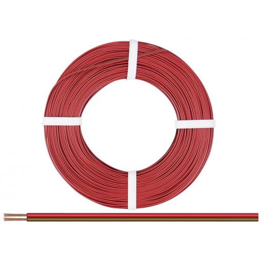 Donau Elektronik 250-08-25 lanko/ licna 2 x 0.50 mm² červená, hnědá 25 m