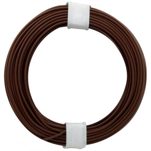 Donau Elektronik 118-8-D lanko/ licna, 1 x 0.14 mm², tmavě hnědá , 10 m