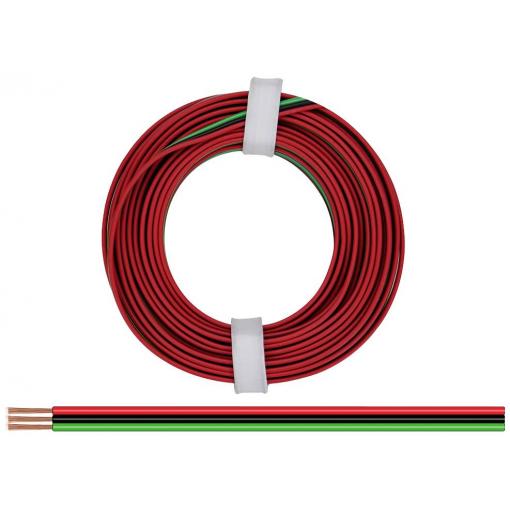 Donau Elektronik 325-014 lanko/ licna 3 x 0.25 mm² + 3 x 0.25 mm² červená, černá, zelená 5 m