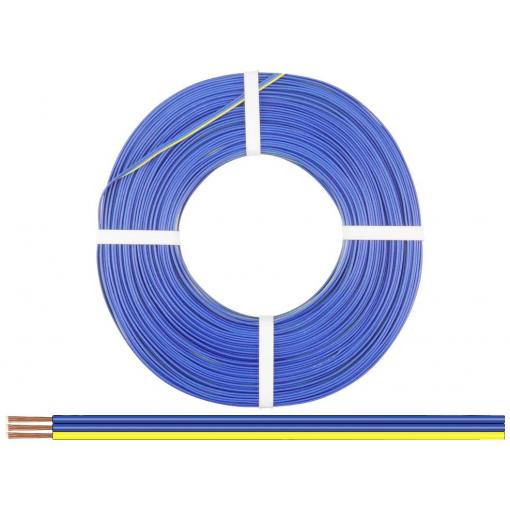 Donau Elektronik 325-223-25 lanko/ licna 3 x 0.25 mm² + 0.25 mm² modrá, žlutá 25 m